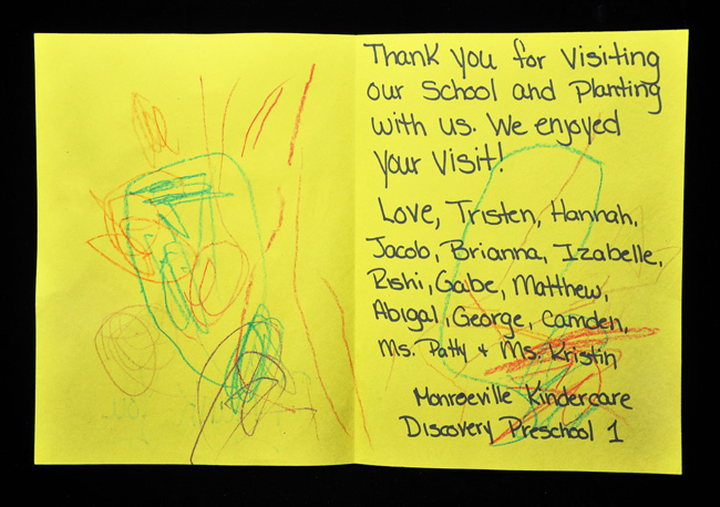 Thanks from KinderCare children!